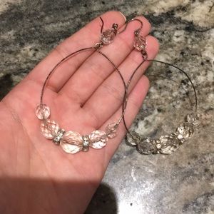 Bebe bead and stone earrings